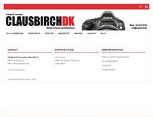 Tablet Screenshot of clausbirch.dk